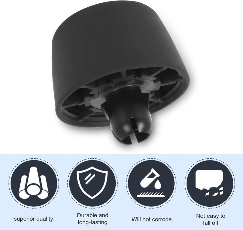 waswale 2 PCS Car Hood Front Stopper, Hood Stop Support Bumper Rubber Pier, Replaces OEM Part Number 55395650AD Repair Modification Accessories, Compatible with Jeep Wrangler JK 2007-2017 (Black) - Image 5